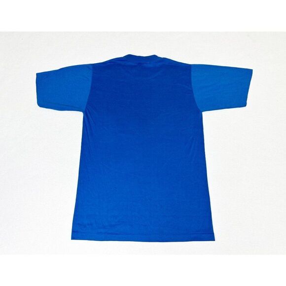 Vintage 80s Hamilton T-Shirt Small Blue Rainbow Single Stitch - Picture 2 of 7